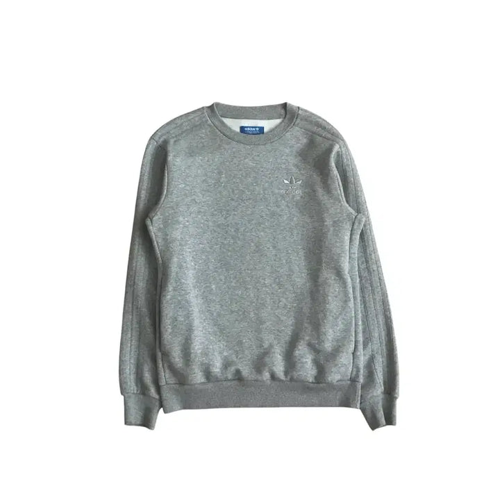 [BUNJANG] Adidas Gray Embroidered Logo Sweatshirt / 아디다스 맨투맨