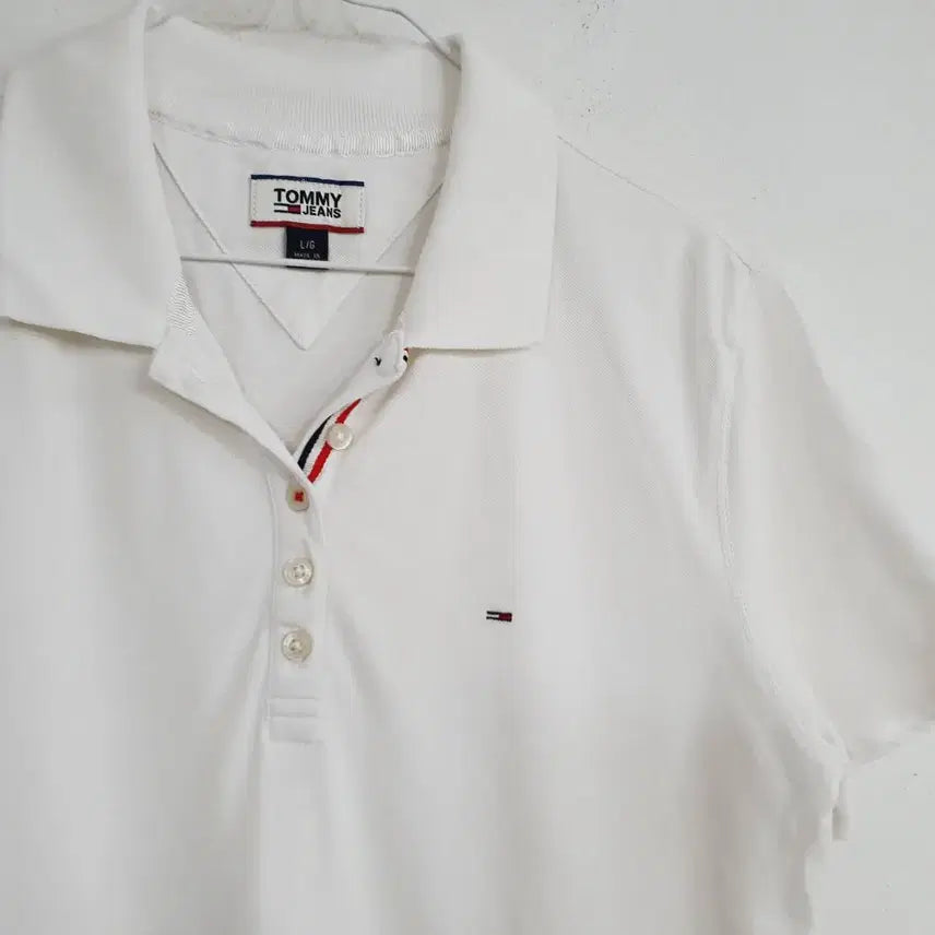 [SOLD OUT] 타미힐피거 여성 스판 카라 반팔 티셔츠 95