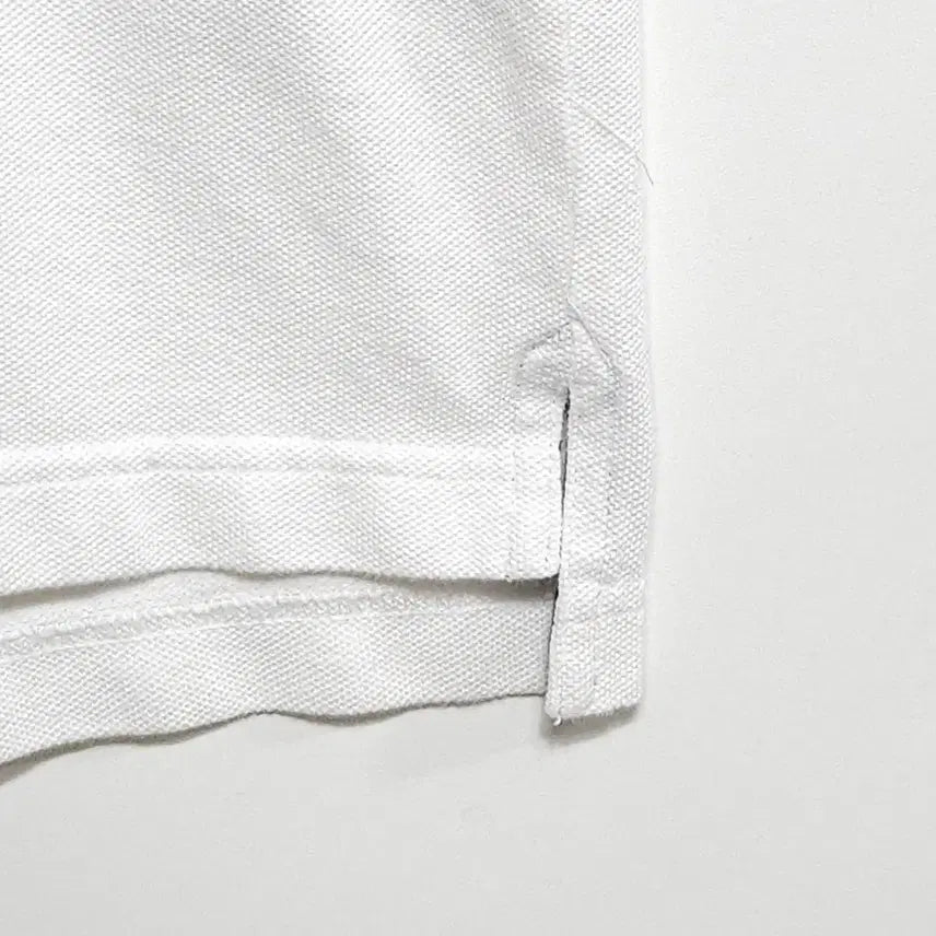 [BUNJANG] Tommy Hilfiger Embroidered Pattern PK Short Sleeve Polo Shirt / 타미힐피거 자수 패턴 PK 반팔 카라티 44~55 화이트