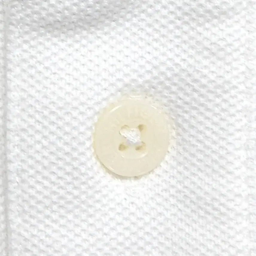 [BUNJANG] Tommy Hilfiger Embroidered Pattern PK Short Sleeve Polo Shirt / 타미힐피거 자수 패턴 PK 반팔 카라티 44~55 화이트