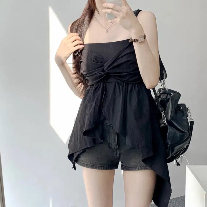 [BUNJANG] Sleeveless Blouse / 나시블라우스