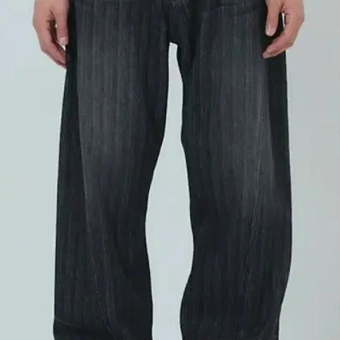 [BUNJANG] Juun.J Slub Denim Oblique Pants / [48] 준지 슬럽데님 오블리크 바지