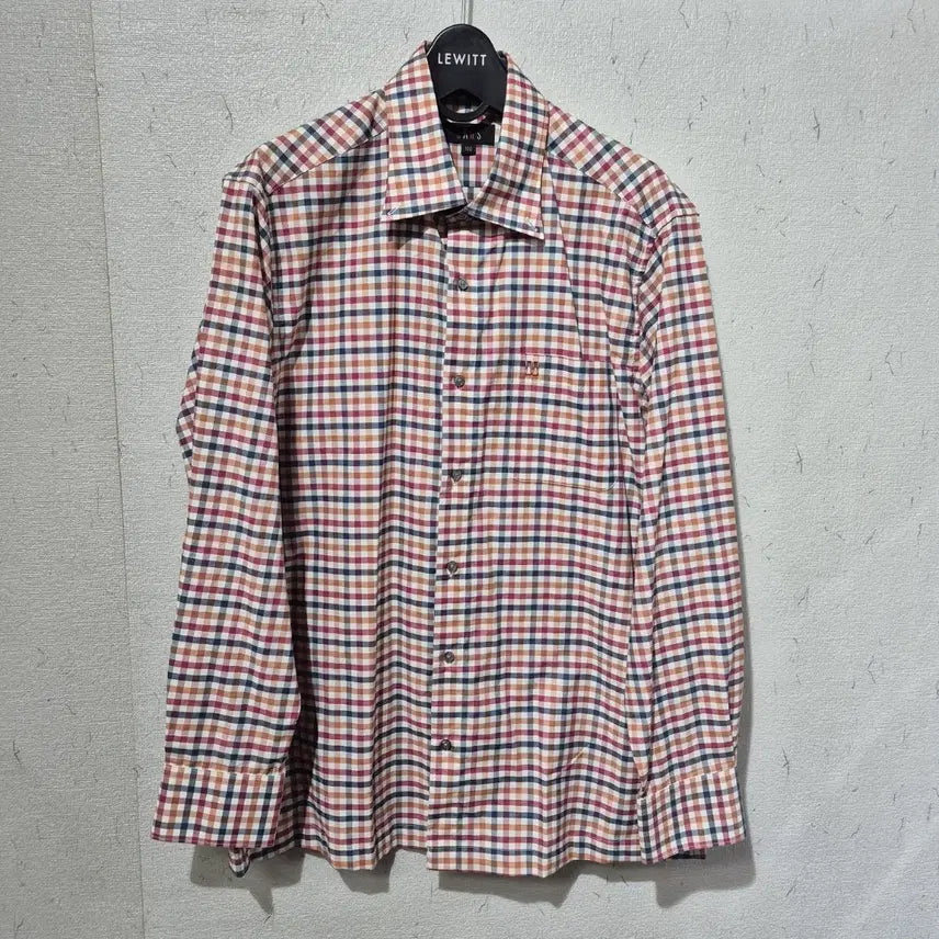 [BUNJANG] Daks Check Long Sleeve Shirt / 닥스 체크 긴팔 셔츠