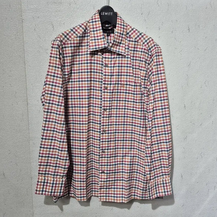[BUNJANG] Daks Check Long Sleeve Shirt / 닥스 체크 긴팔 셔츠