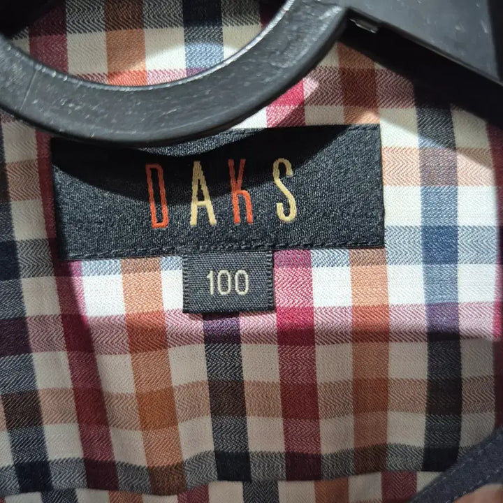 [BUNJANG] Daks Check Long Sleeve Shirt / 닥스 체크 긴팔 셔츠