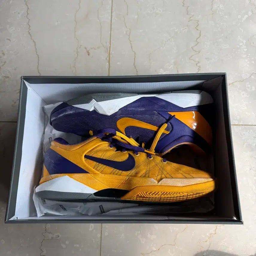 [BUNJANG] Nike Zoom Kobe 7 Yin Yang Lakers Color Sneakers / 나이키 / 줌코비7 음양 레이커스 컬러 / 285(10.5)