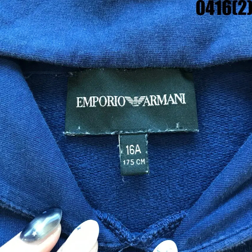 [BUNJANG] Emporio Armani Navy Hoodie / 엠포리오 아르마니 네이비 후드티 175