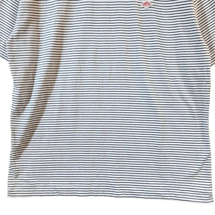 [SOLD OUT] L/ 단톤 스트라이프 크루넥 반팔 티셔츠 네이비 /0416