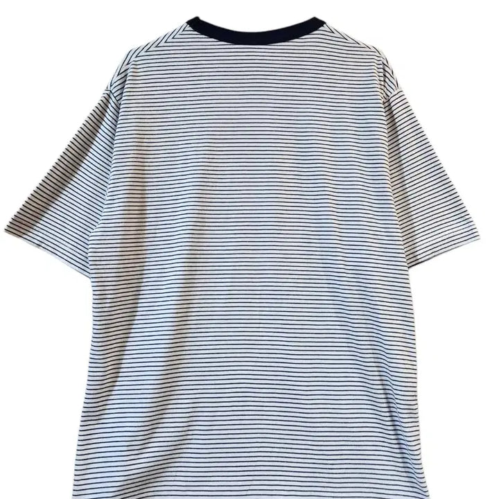[SOLD OUT] L/ 단톤 스트라이프 크루넥 반팔 티셔츠 네이비 /0416