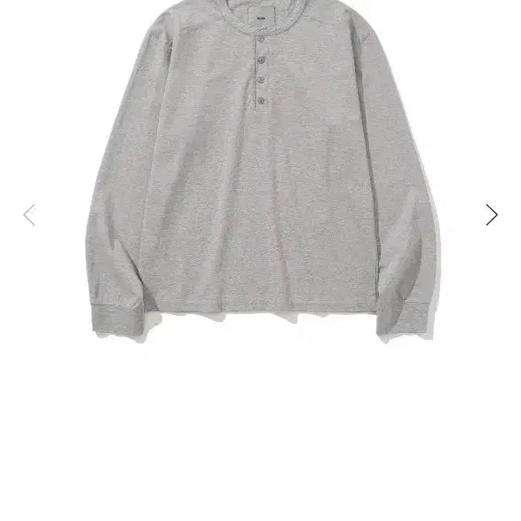 [SOLD OUT] 시도 아머고트 헨리넥 롱슬리브 멜란지그레이 1사이즈