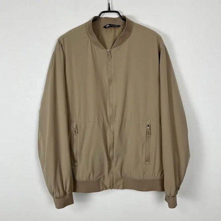 [SOLD OUT] 자라 베이지 스판 봄버 자켓 점퍼 남XL 105 라덴 빈티지