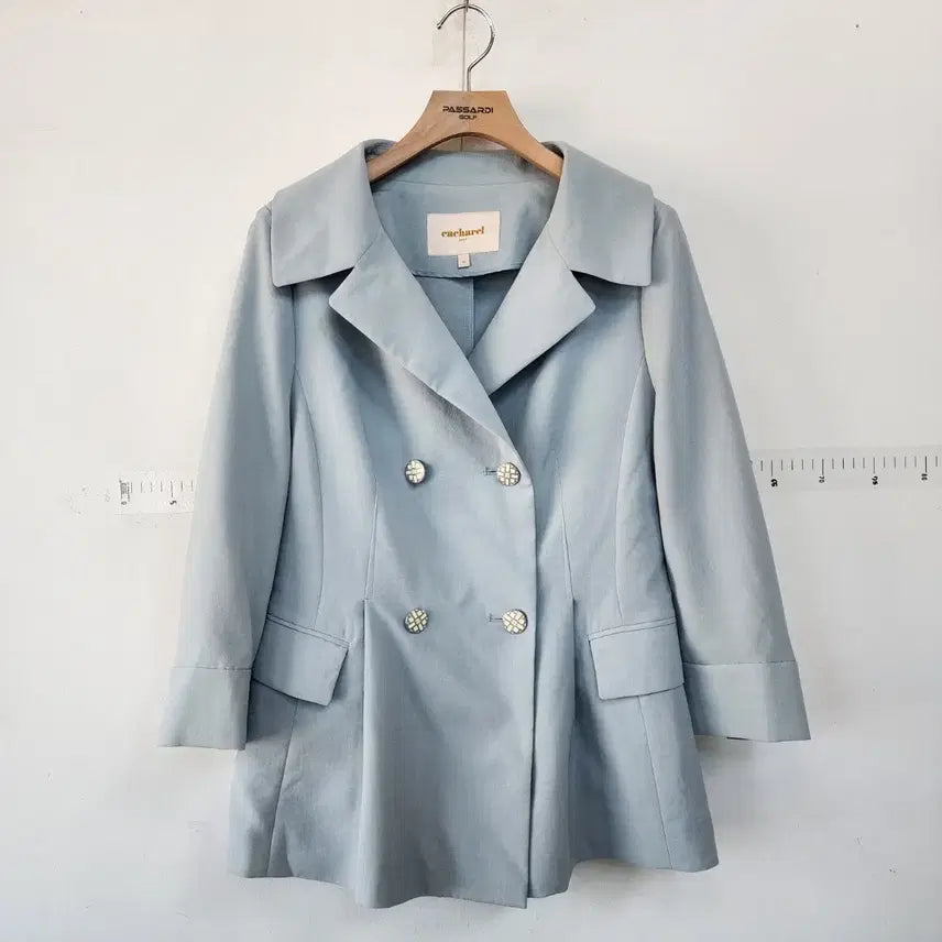 [BUNJANG] Cacharel Double Button Jacket - Blue / 까사렐 더블 버튼 자켓 블루