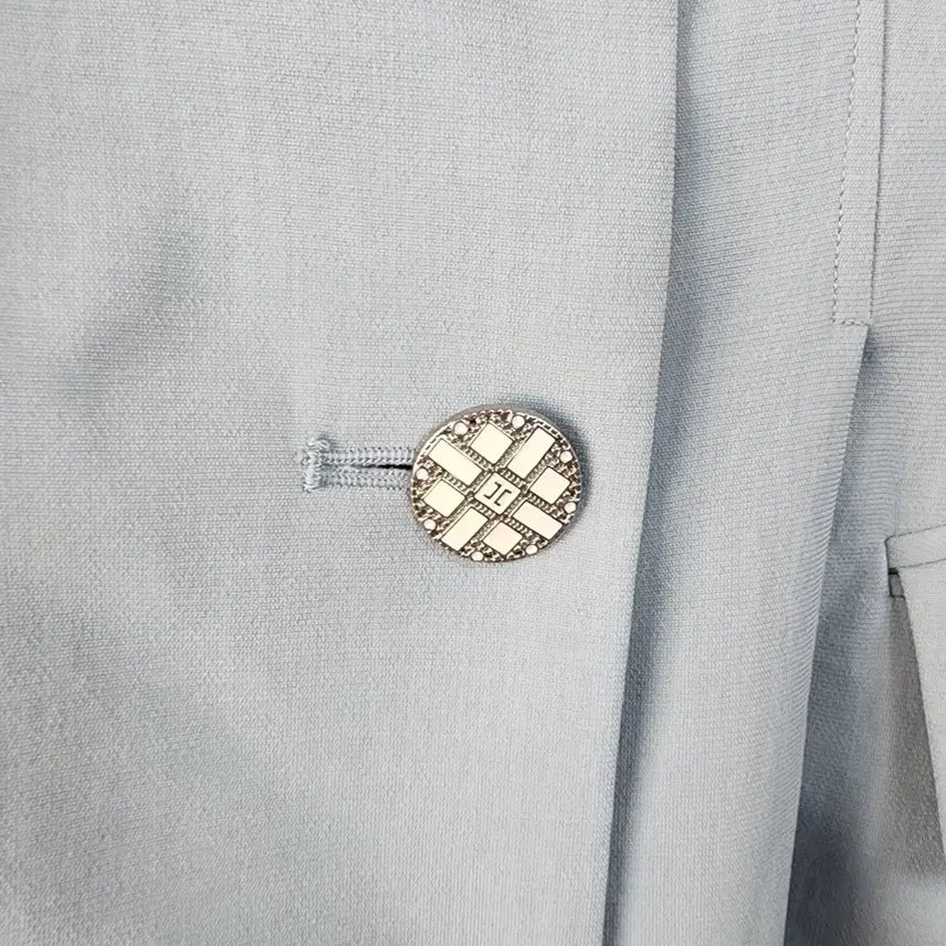 [BUNJANG] Cacharel Double Button Jacket - Blue / 까사렐 더블 버튼 자켓 블루