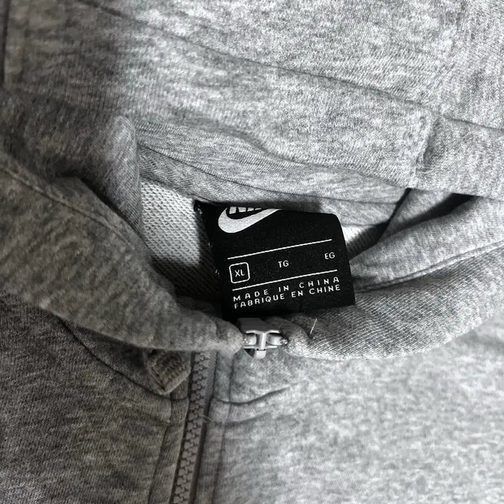 [SOLD OUT] [XL] 나이키 NSW 클럽 풀 집 후드 그레이 헤더