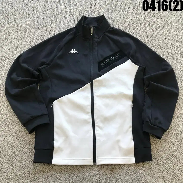[BUNJANG] Kappa Kombat Track Jacket Black/White XS / 카파 콤바트 트랙 자켓 블랙/화이트 xs