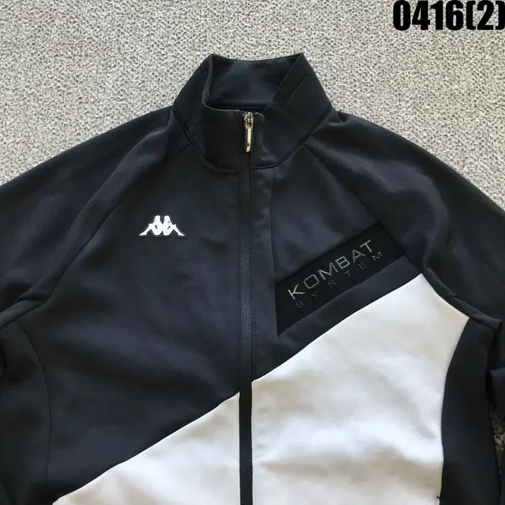 [BUNJANG] Kappa Kombat Track Jacket Black/White XS / 카파 콤바트 트랙 자켓 블랙/화이트 xs
