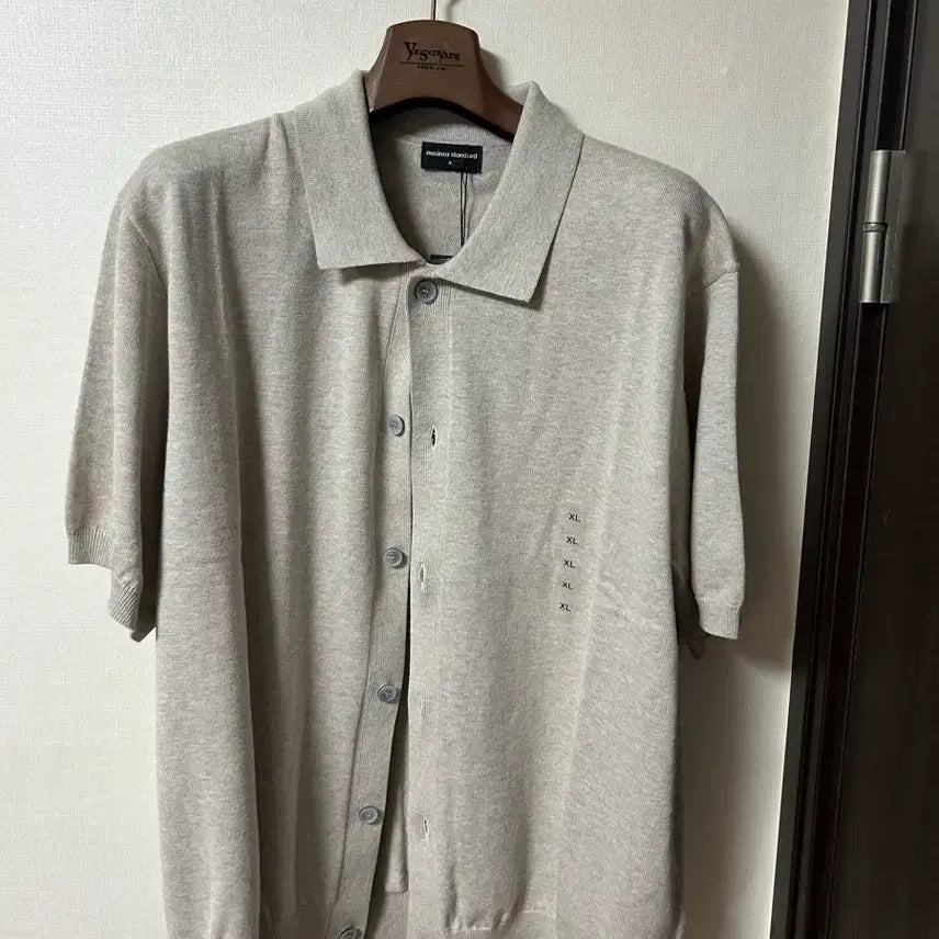 [BUNJANG] Musinsa Standard Washable Supima Cotton Cardigan XL / 무탠다드 워셔블 수피마 코튼 칼라드 반팔 가디건 XL