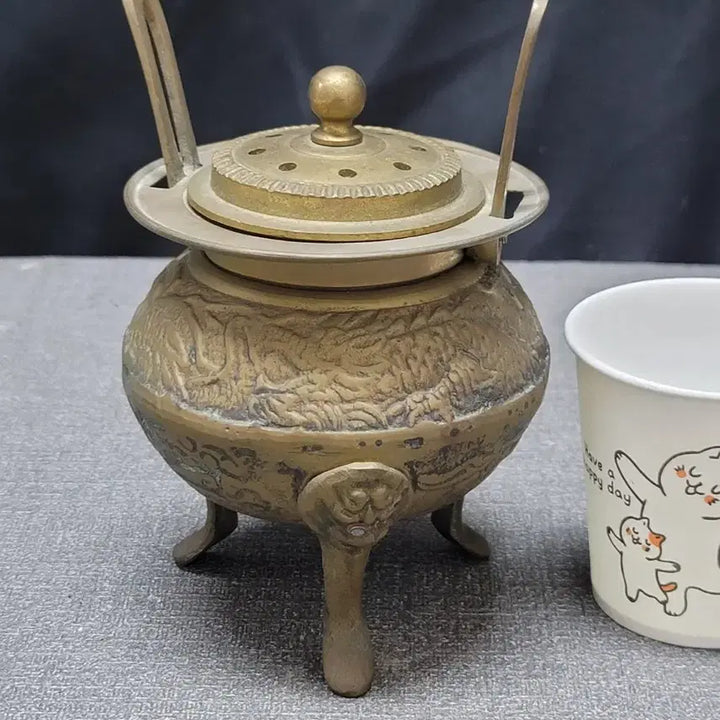 [BUNJANG] Brass Tripod Incense Burner / 황동 삼족 향로