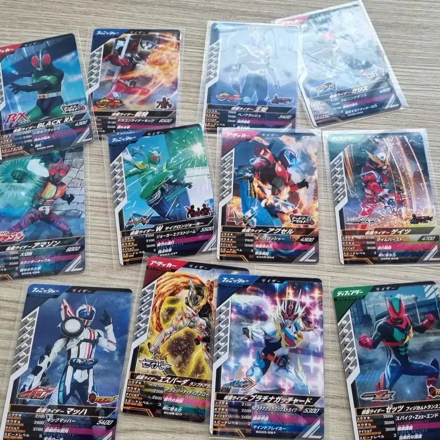 [BUNJANG] Kamen Rider Ganbarizing Card Bundle Set / 가면라이더 간바라이징 카드 일괄 12장