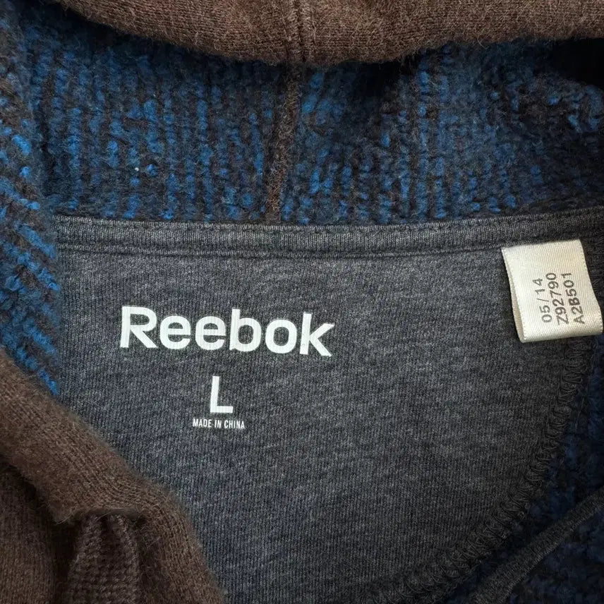 [BUNJANG] Reebok Old School Brown Hoodie Zip-up / 리복 올드스쿨 브라운 후드집업