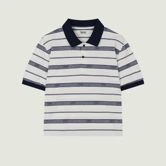 [BUNJANG] Grovestore Striped Short Sleeve Shirt / 그로브스토어 반팔티셔츠 반팔셔츠