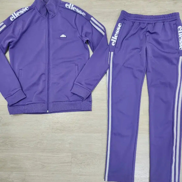 [BUNJANG] Ellesse Purple Training Suit Set / 엘레쎄 퍼플 트레이닝복 세트 상90 하70
