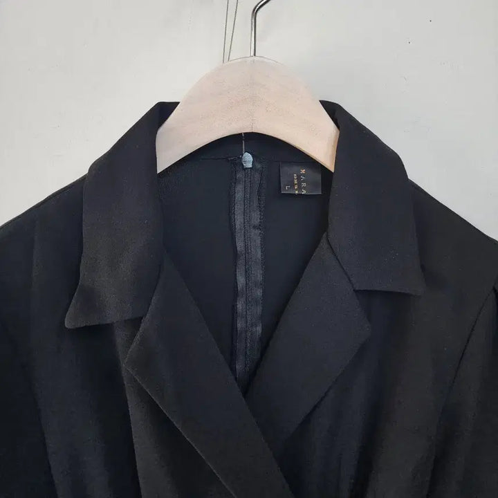 [BUNJANG] BENITO Tailored Black Wrap Long Dress / BENITO 테일러드 블랙 랩 스타일 롱 원피스