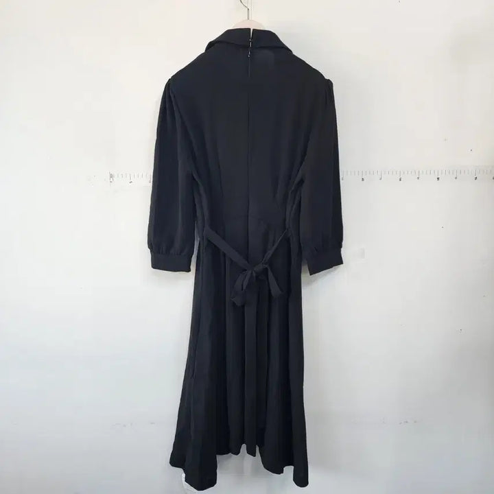 [BUNJANG] BENITO Tailored Black Wrap Long Dress / BENITO 테일러드 블랙 랩 스타일 롱 원피스