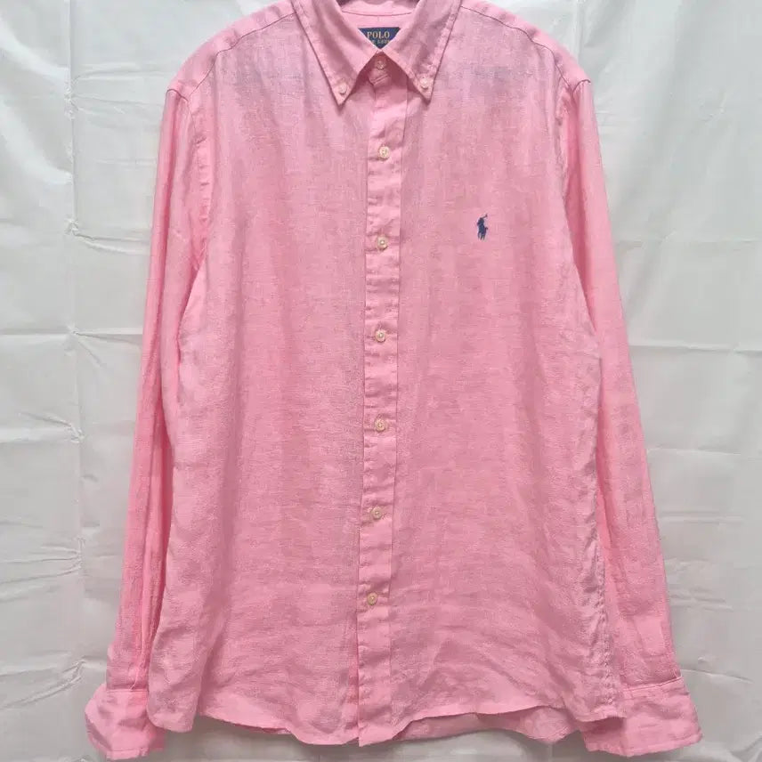 [BUNJANG] Polo Ralph Lauren Linen Shirt - Pink / 폴로 린넨셔츠 핑크