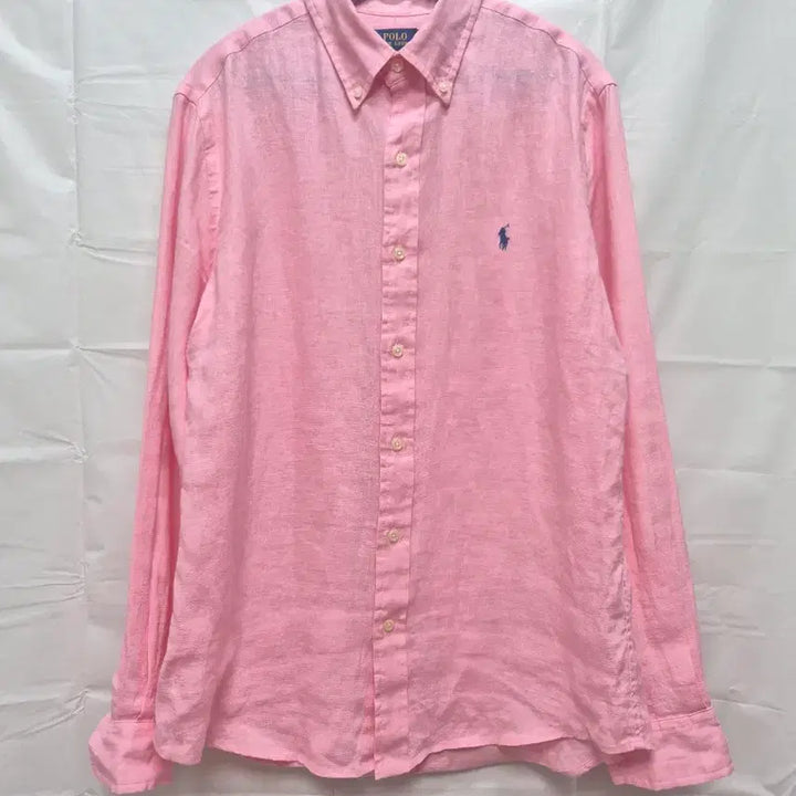 [BUNJANG] Polo Ralph Lauren Linen Shirt - Pink / 폴로 린넨셔츠 핑크