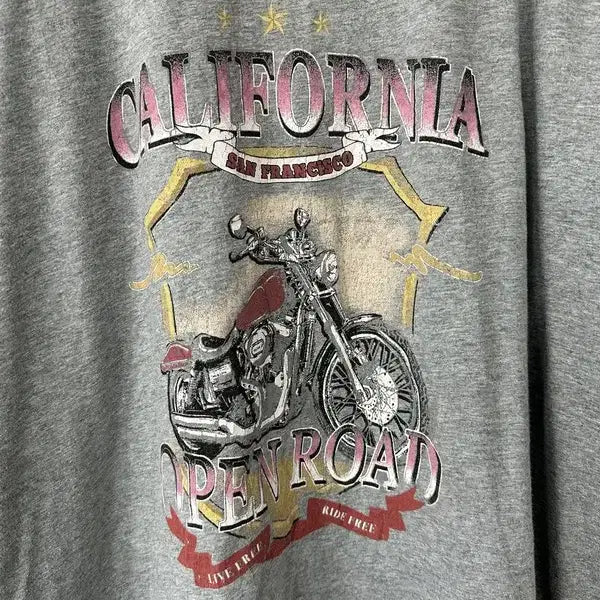 [BUNJANG] ANKO Motorcycle Graphic T-shirt / [2XL] ANKO 모터사이클 바이크그래픽 반팔티
