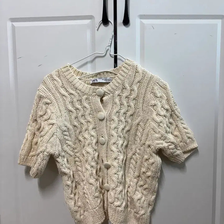 [BUNJANG] ZARA Ivory Short Sleeve Knit / 자라 아이보리 반팔니트
