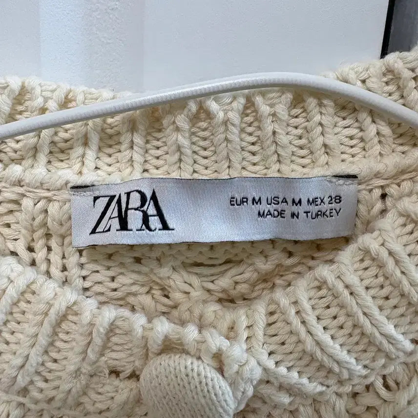 [BUNJANG] ZARA Ivory Short Sleeve Knit / 자라 아이보리 반팔니트