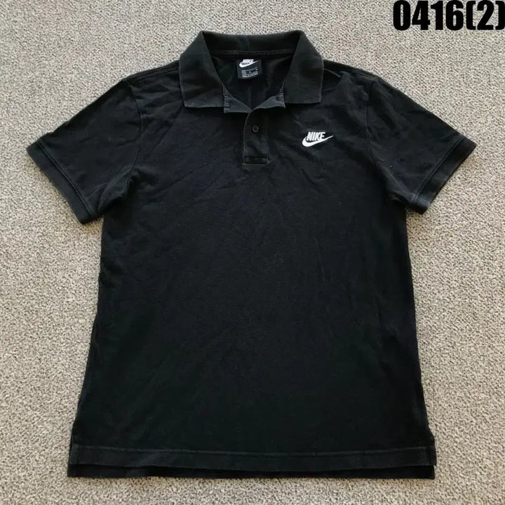 [BUNJANG] Nike Black Short Sleeve Polo Shirt (Size M) / 나이키 블랙 반팔 폴로티 m