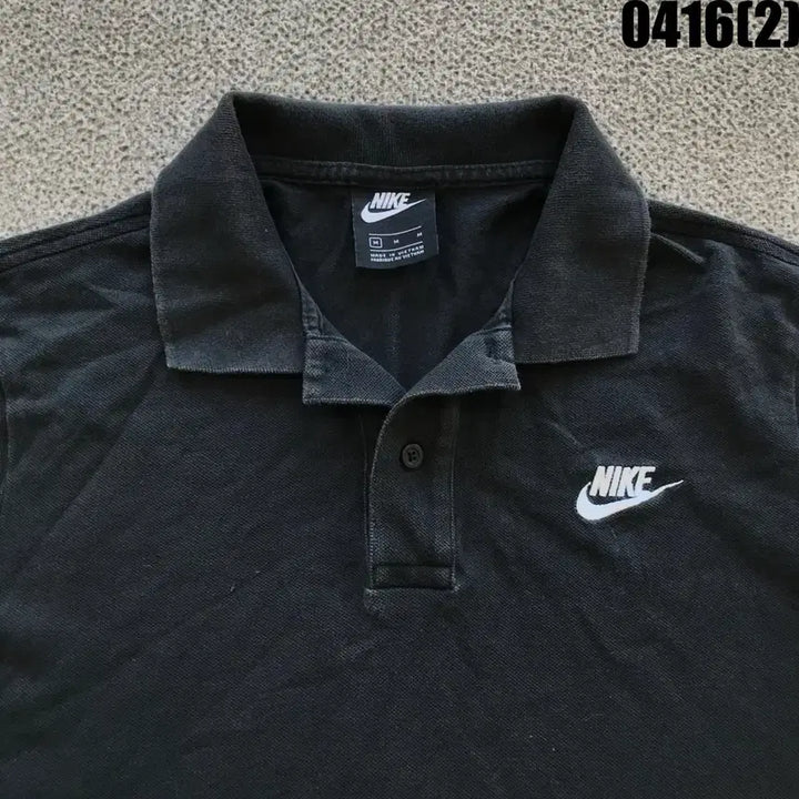 [BUNJANG] Nike Black Short Sleeve Polo Shirt (Size M) / 나이키 블랙 반팔 폴로티 m
