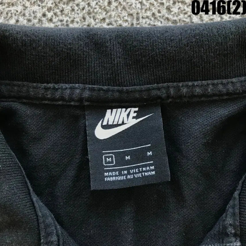 [BUNJANG] Nike Black Short Sleeve Polo Shirt (Size M) / 나이키 블랙 반팔 폴로티 m