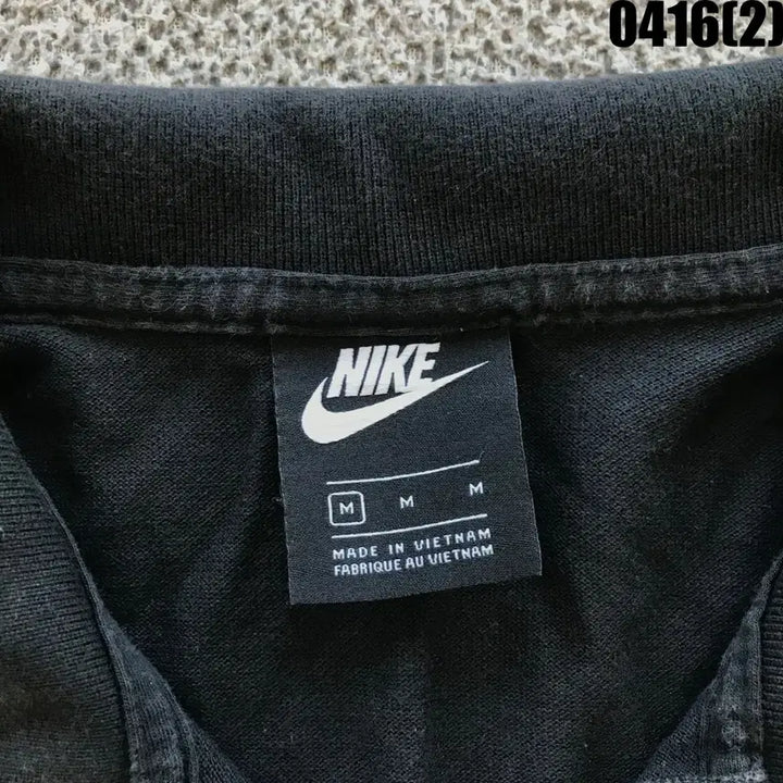 [BUNJANG] Nike Black Short Sleeve Polo Shirt (Size M) / 나이키 블랙 반팔 폴로티 m