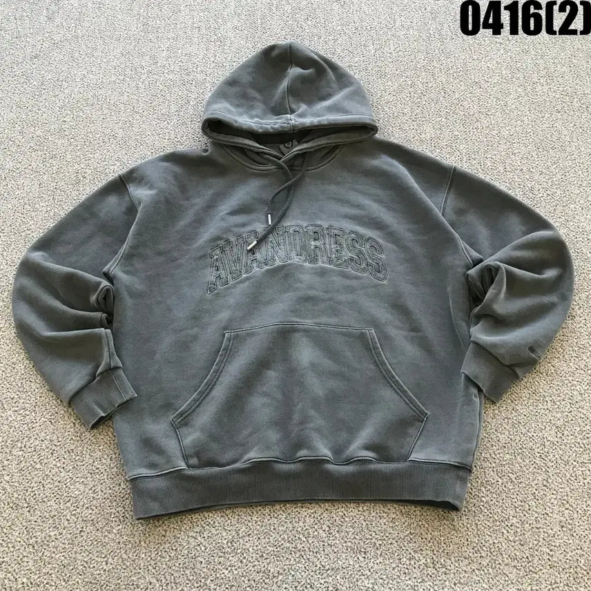 [BUNJANG] AVANDRESS Washed Gray Hoodie (S) / AVANDRESS 후드티 워싱 그레이 s