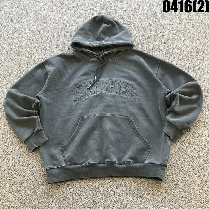 [BUNJANG] AVANDRESS Washed Gray Hoodie (S) / AVANDRESS 후드티 워싱 그레이 s