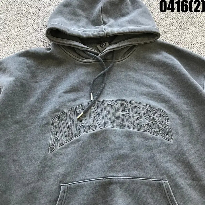 [BUNJANG] AVANDRESS Washed Gray Hoodie (S) / AVANDRESS 후드티 워싱 그레이 s