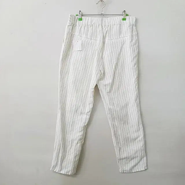[SOLD OUT] 린넨 스트라이프 밴딩 팬츠 화이트