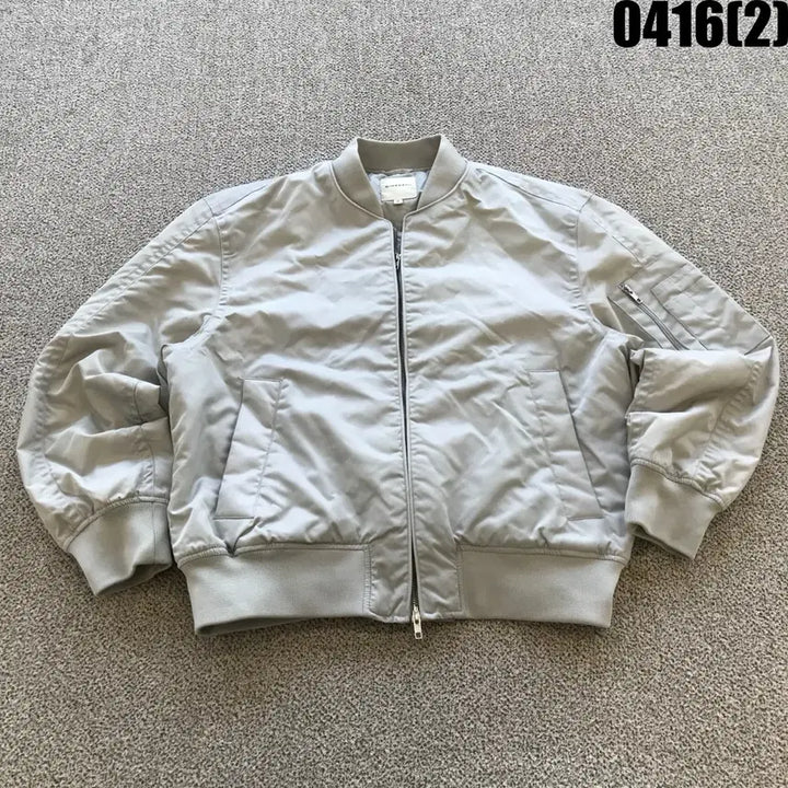 [BUNJANG] Giordano MA-1 Bomber Jacket Light Beige (M) / 지오다노 MA-1 봄버 자켓 라이트베이지 m