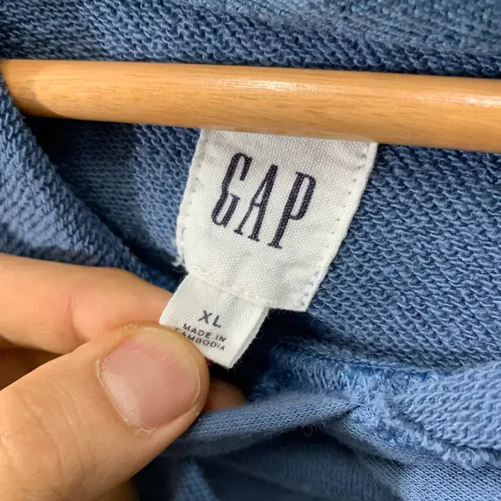[BUNJANG] Gap Center Logo Oversized Hoodie / 갭 센터로고 오버사이즈 후드티