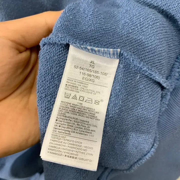 [BUNJANG] Gap Center Logo Oversized Hoodie / 갭 센터로고 오버사이즈 후드티