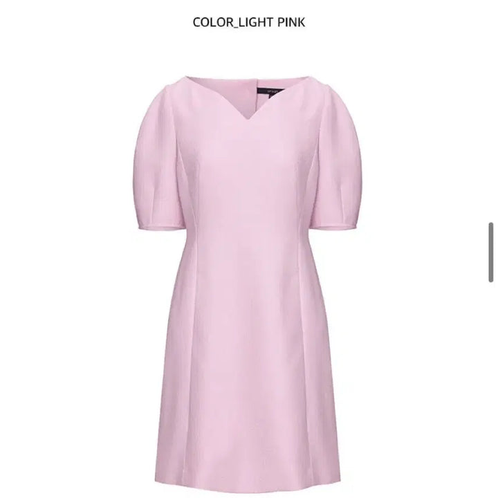 [BUNJANG] On&amp;On Mini Dress Light Pink / 온앤온 넥 포인트 미니 원피스 라이트 핑크 44
