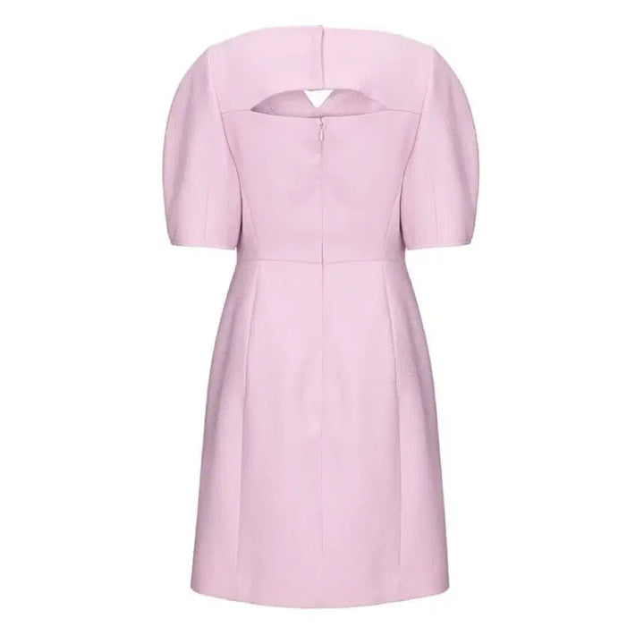 [BUNJANG] On&amp;On Mini Dress Light Pink / 온앤온 넥 포인트 미니 원피스 라이트 핑크 44
