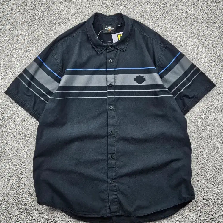 [BUNJANG] Harley-Davidson Biker Half Sleeve Shirt (2XL) / 할리데이비슨 바이커 하프 반팔 셔츠 ( 2XL ) / 11862