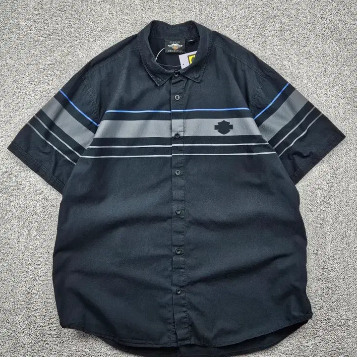 [BUNJANG] Harley-Davidson Biker Half Sleeve Shirt (2XL) / 할리데이비슨 바이커 하프 반팔 셔츠 ( 2XL ) / 11862