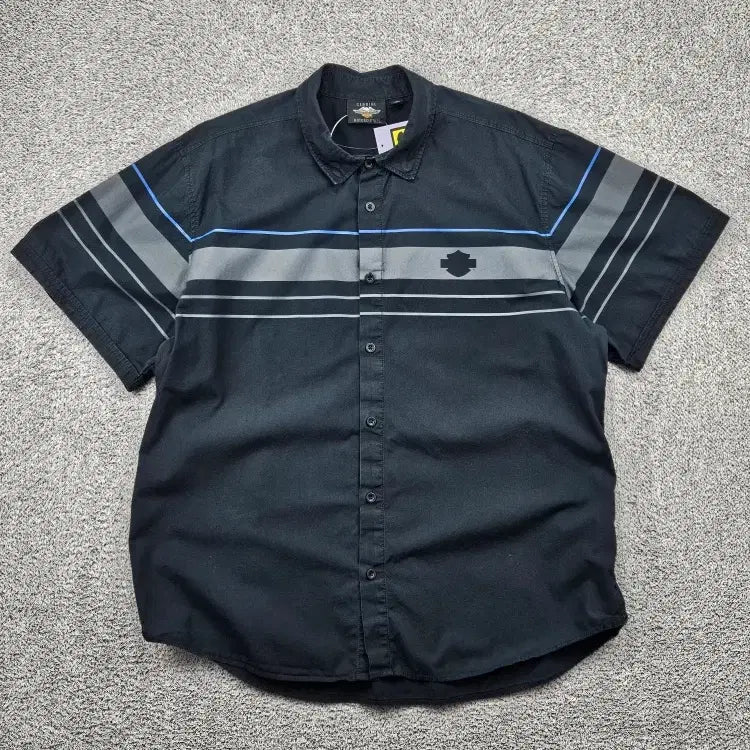 [BUNJANG] Harley-Davidson Biker Half Sleeve Shirt (2XL) / 할리데이비슨 바이커 하프 반팔 셔츠 ( 2XL ) / 11862