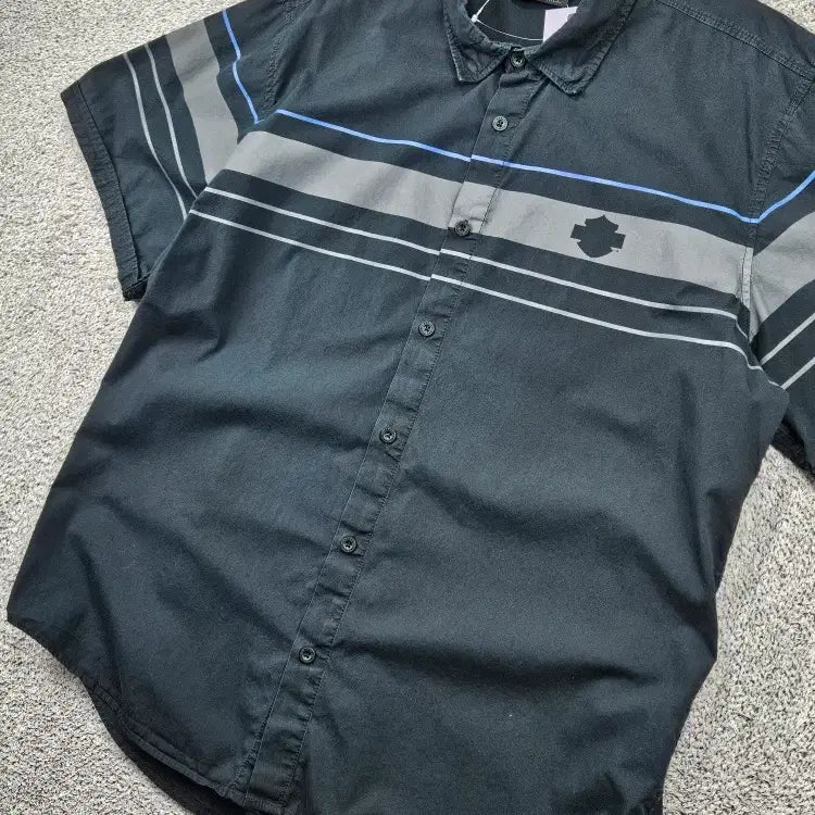 [BUNJANG] Harley-Davidson Biker Half Sleeve Shirt (2XL) / 할리데이비슨 바이커 하프 반팔 셔츠 ( 2XL ) / 11862